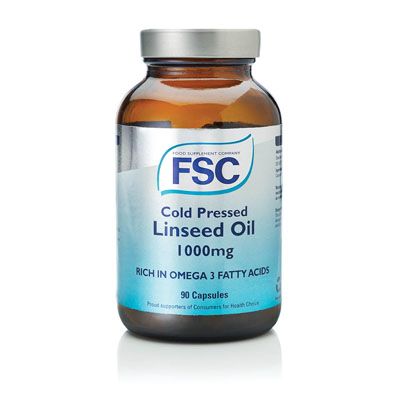 Cold Pressed Linseed Oil 1000mg-90 Capsules