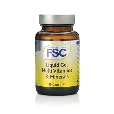 Liquid Gel Multi Vitamins & Minerals-30 Capsules