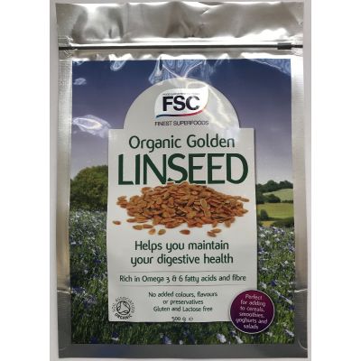 Rich, Organic Golden Linseed-500g