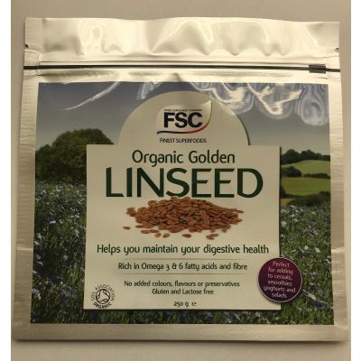 Rich, Organic Golden Linseed-250g