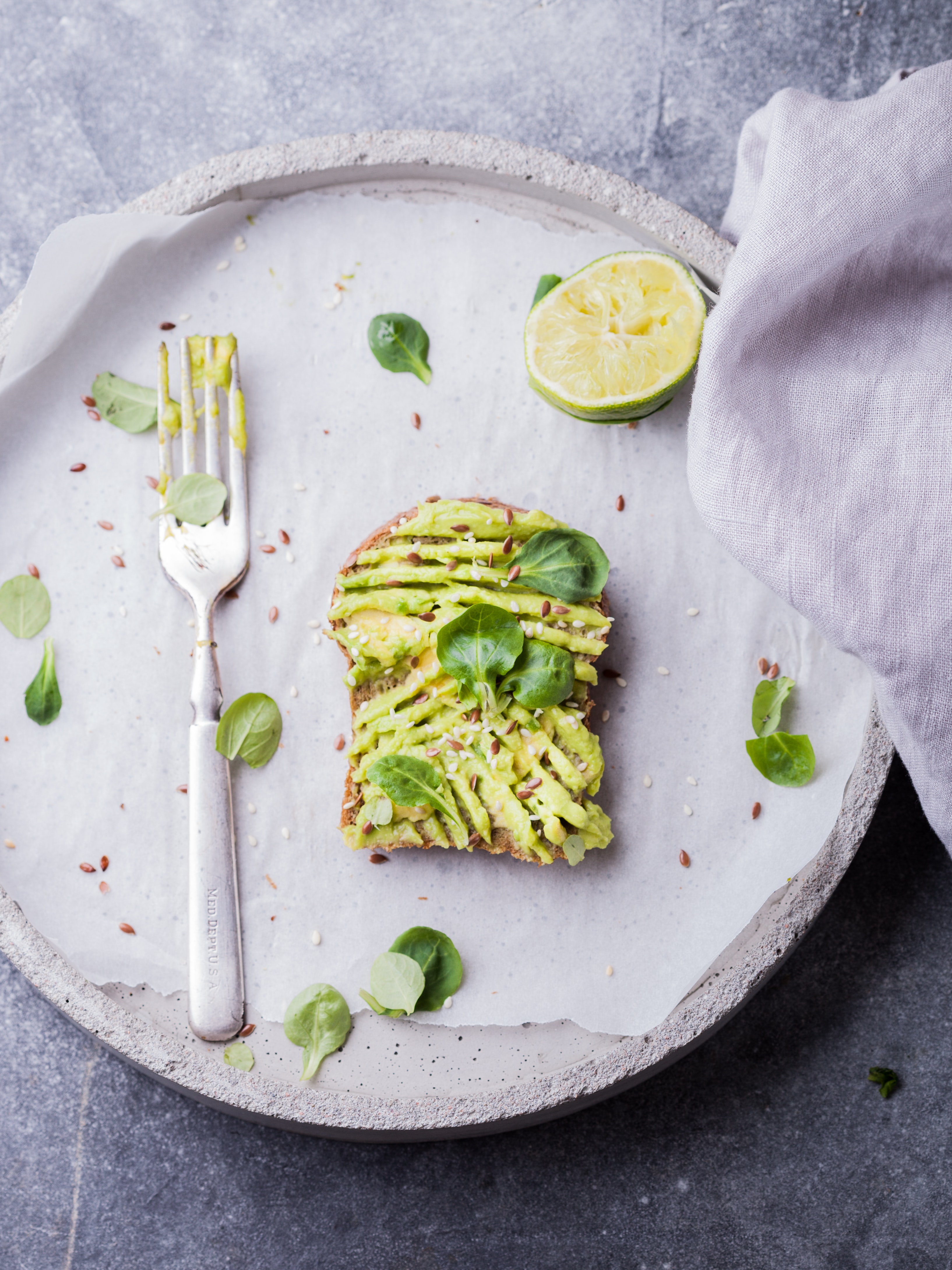 Smashed avo on toast