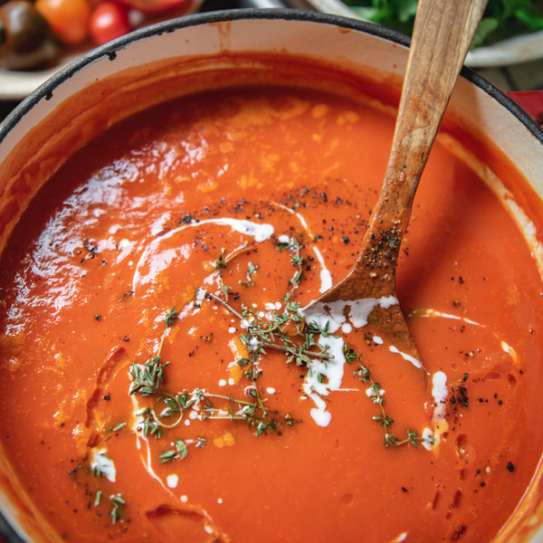 Roasted Red Pepper and Tomato Soup Recipe